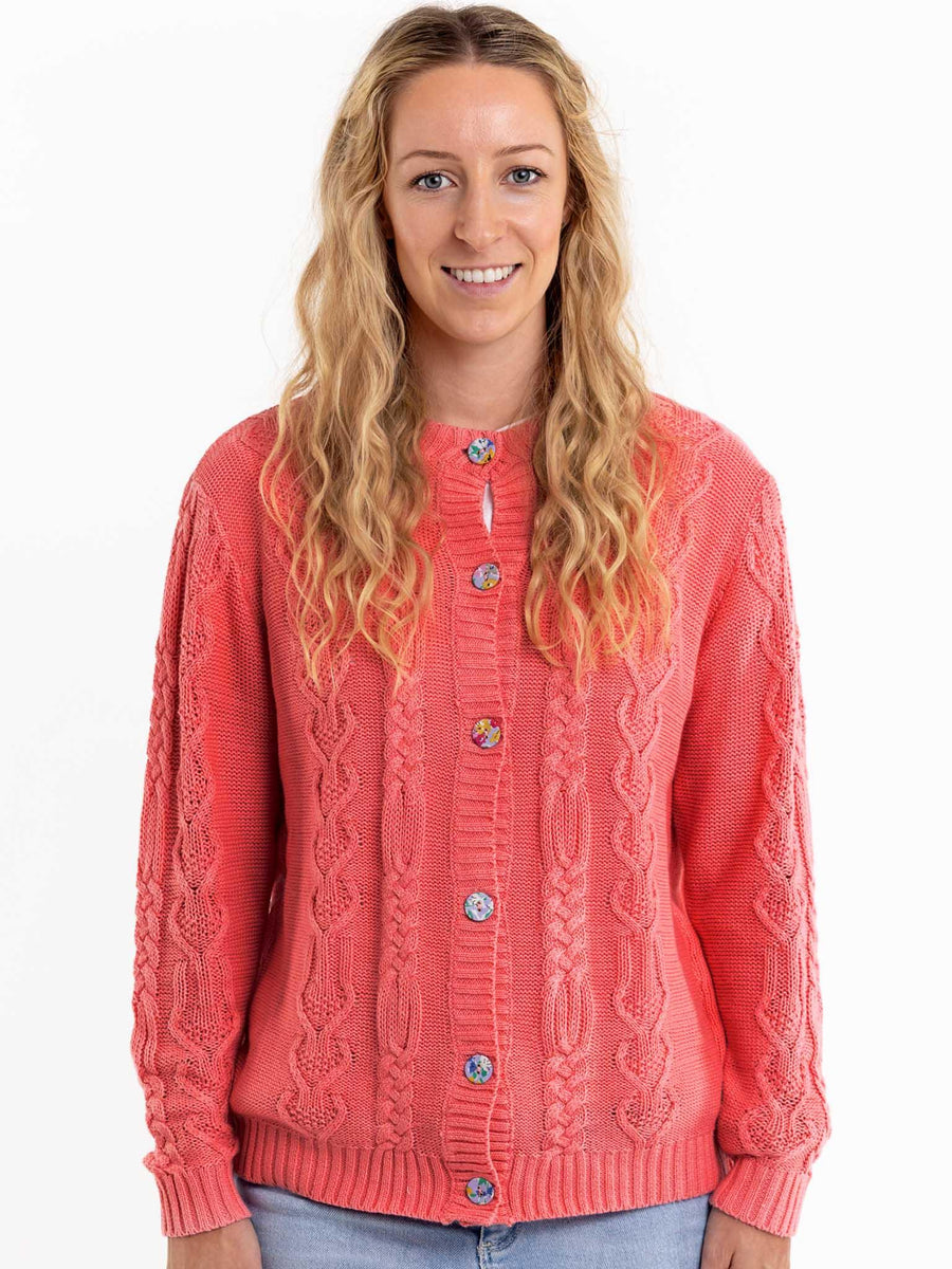 Women's Willow Geranium Pink Cardigan