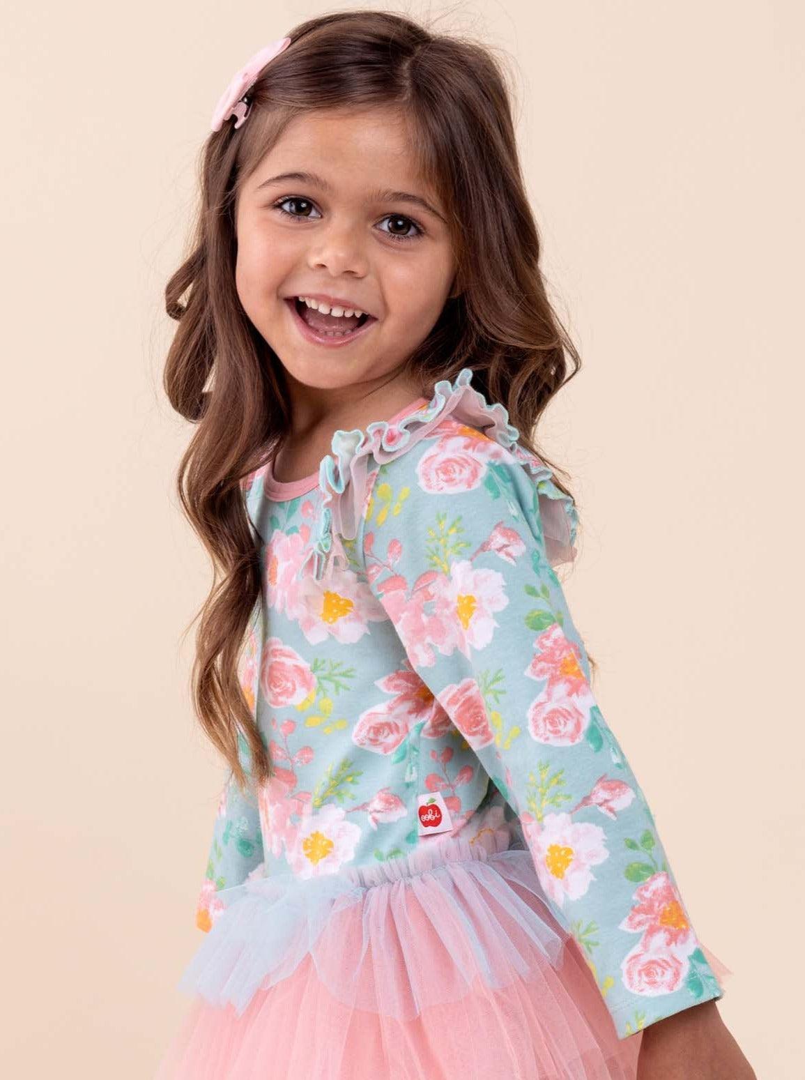 Lou Lou Blue Watercolour Dress - Oobi
