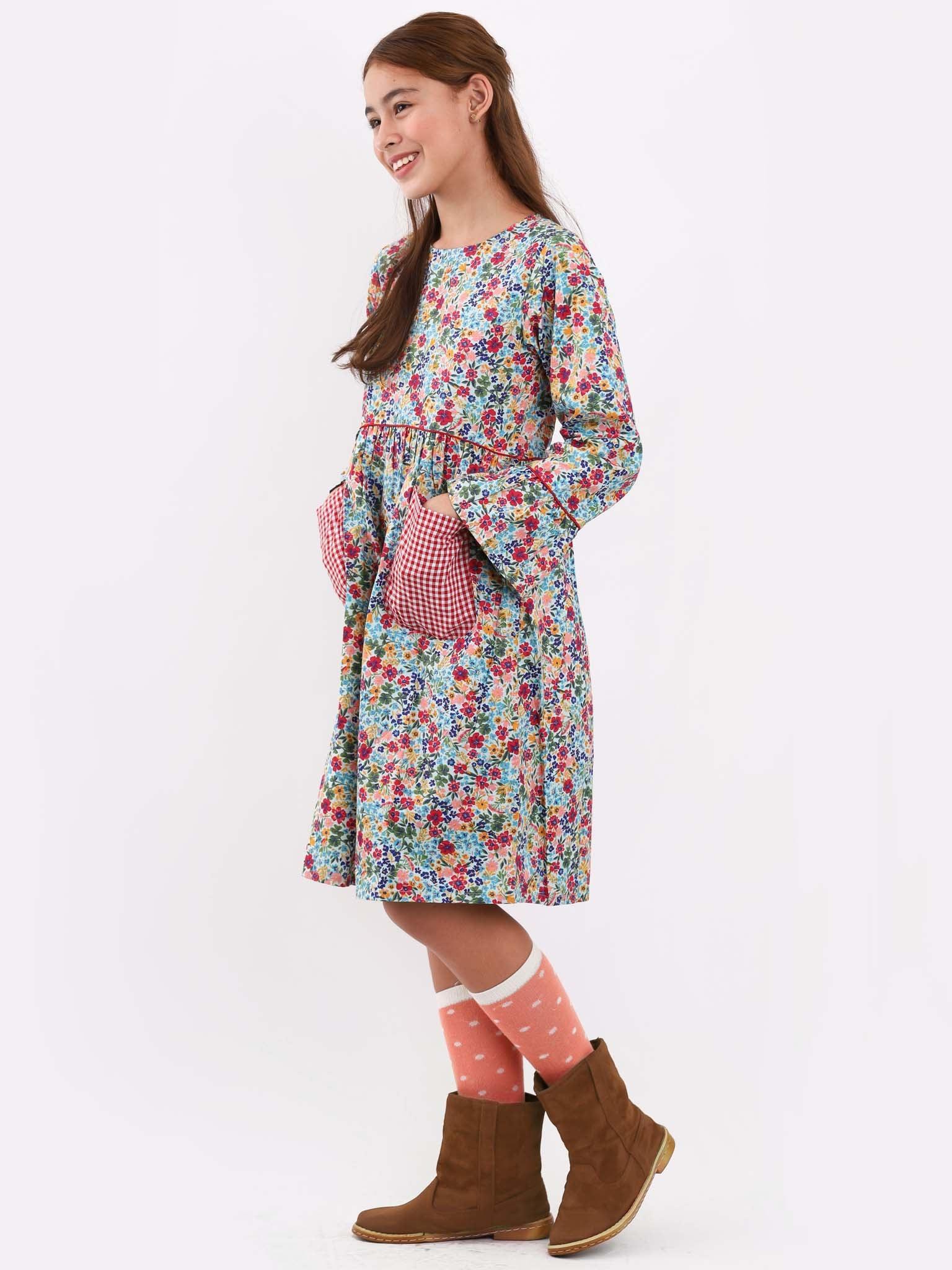 Pilgrim Blue Forest Flower Dress - Oobi