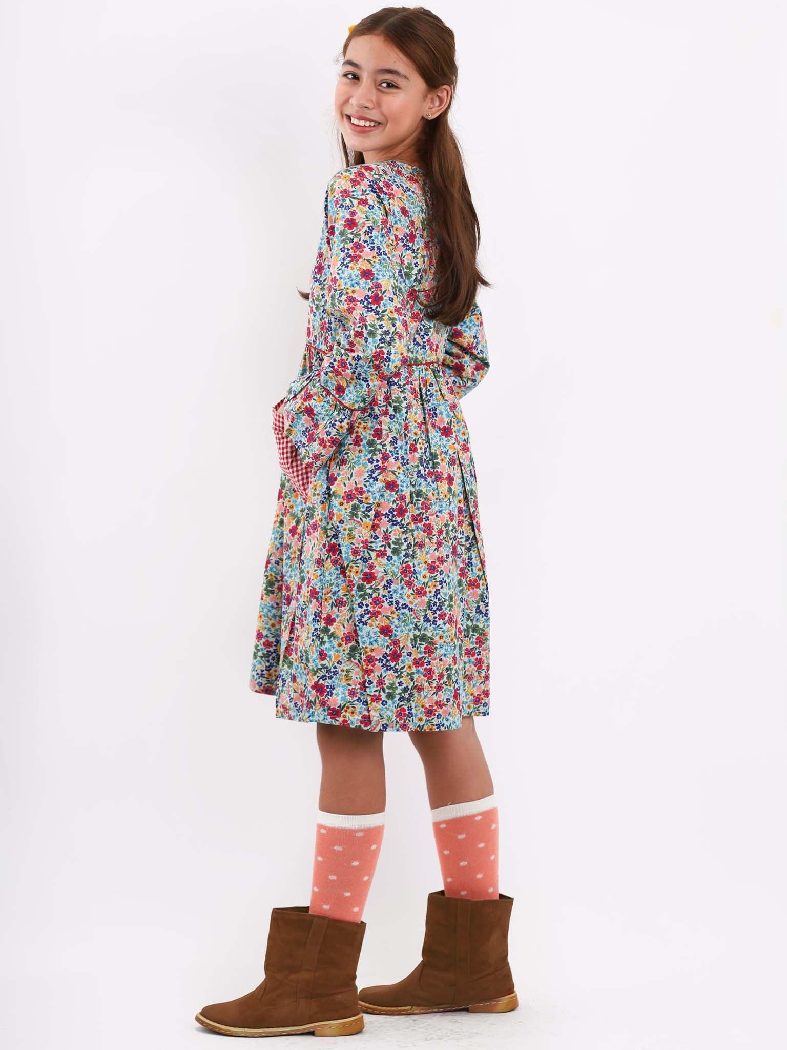 Pilgrim Blue Forest Flower Dress - Oobi