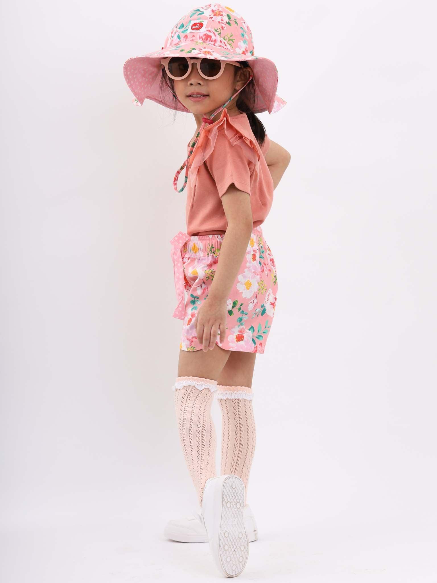 Lyla Pink Watercolour Shorts - Oobi