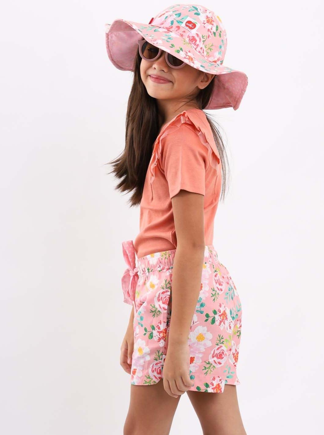 Lyla Pink Watercolour Shorts - Oobi