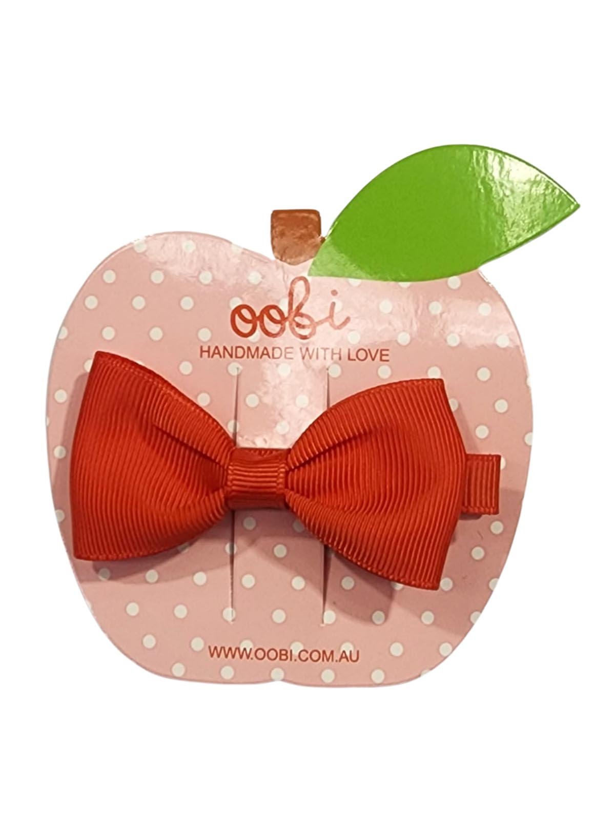 Ruby Red Large Bow - Oobi