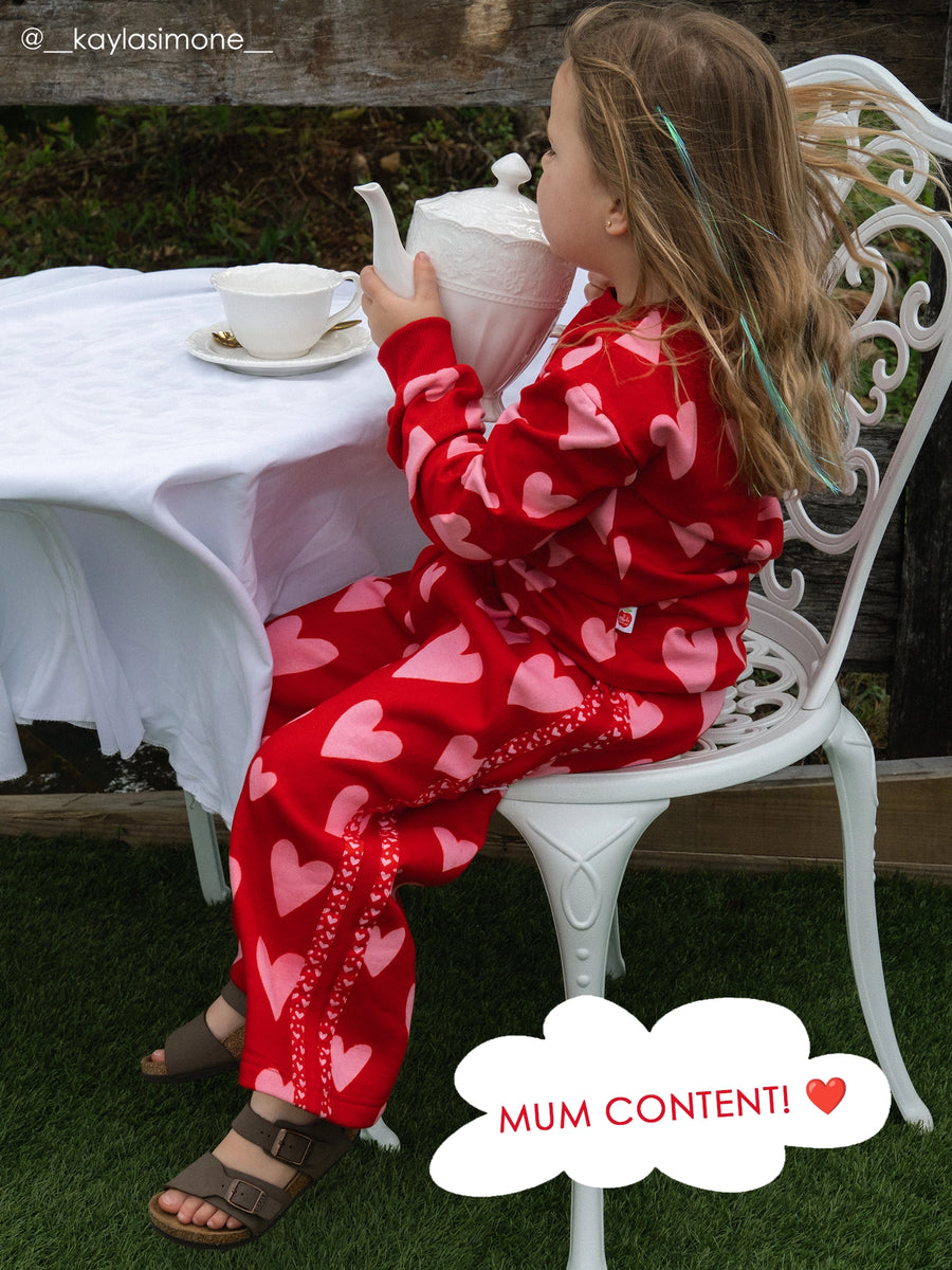 Red Heart Fleece Pants