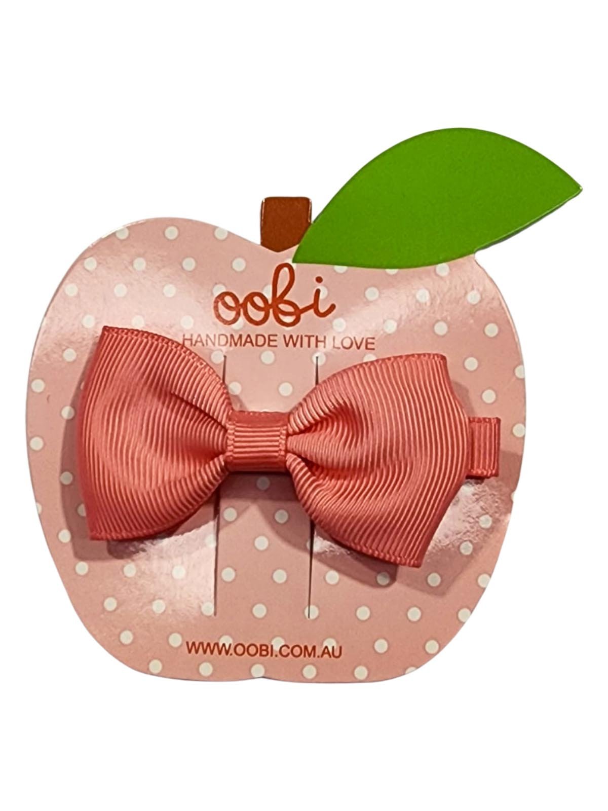 Warm Pink Large Bow - Oobi