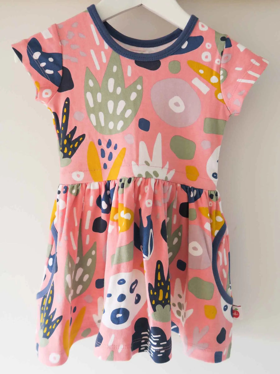 Pink Jungle Skater Dress