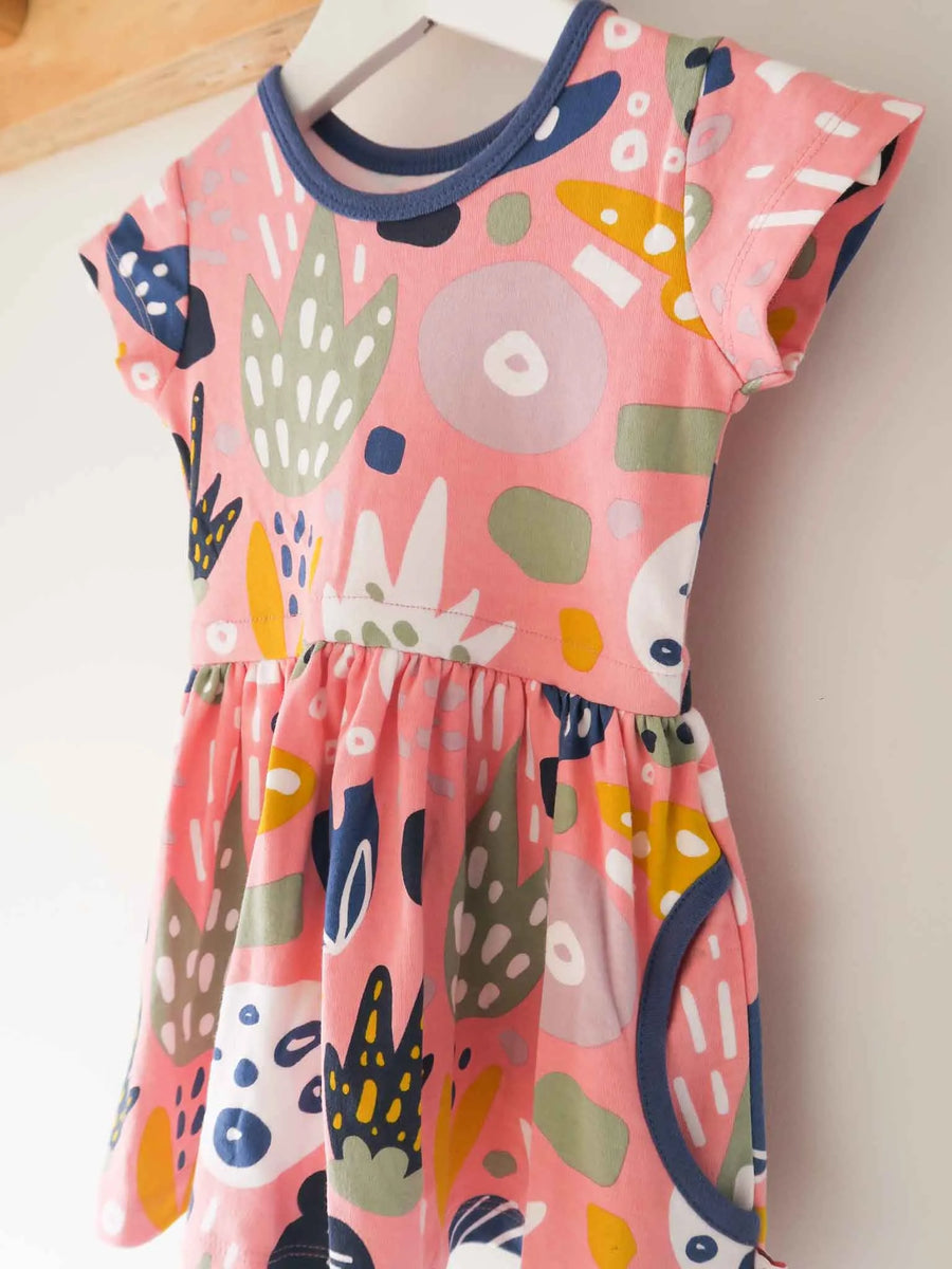 Pink Jungle Skater Dress