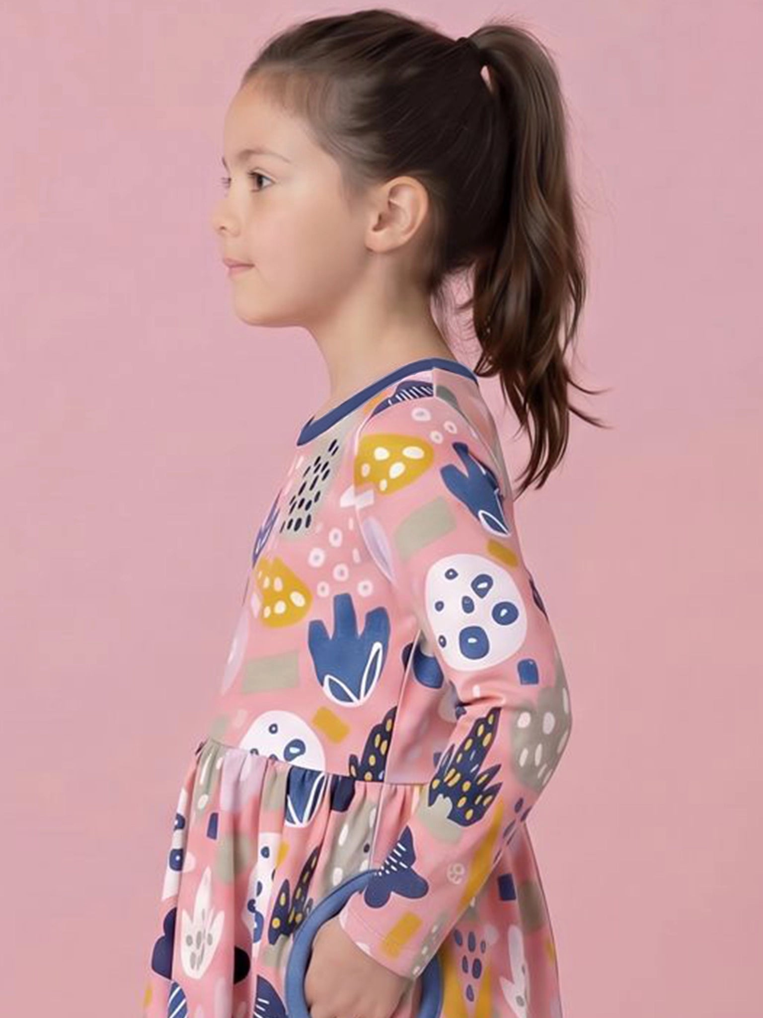 Pink Jungle Jersey Amelie Dress