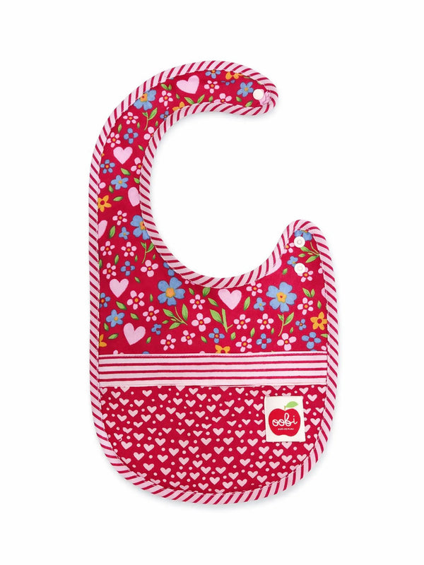 Wild Hearts Patchwork Bib in Gift Bag