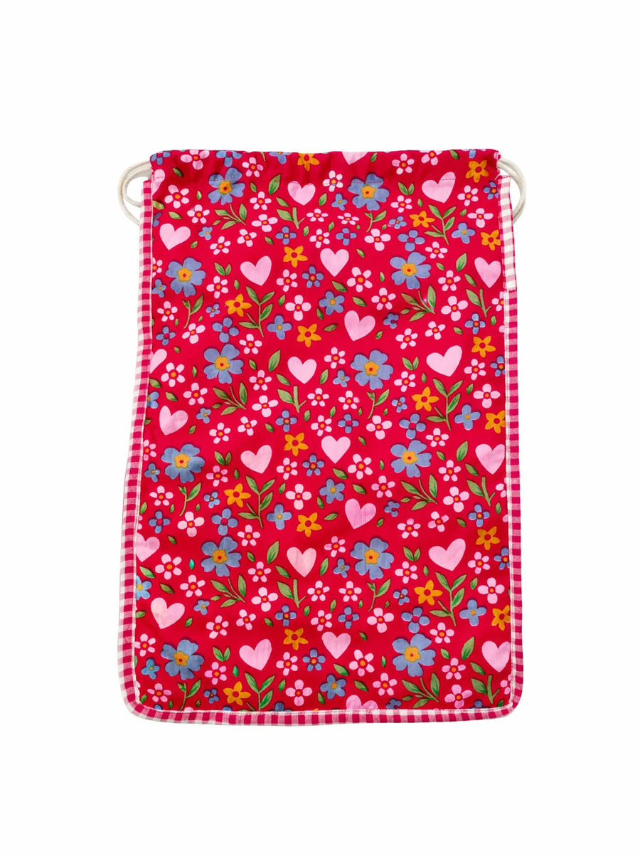 Wild Hearts Patchwork Bib in Gift Bag