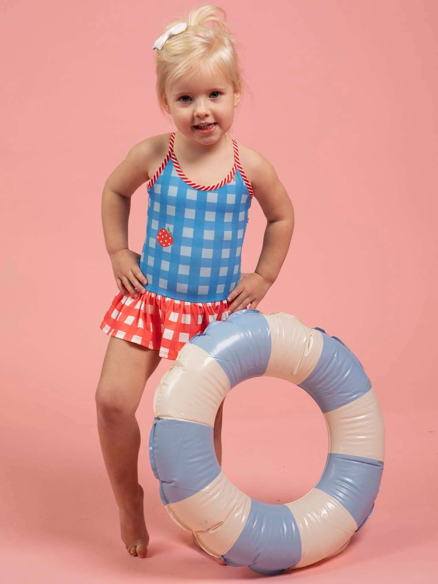 SPF 50 Gingham Swimsuit with Adjusters