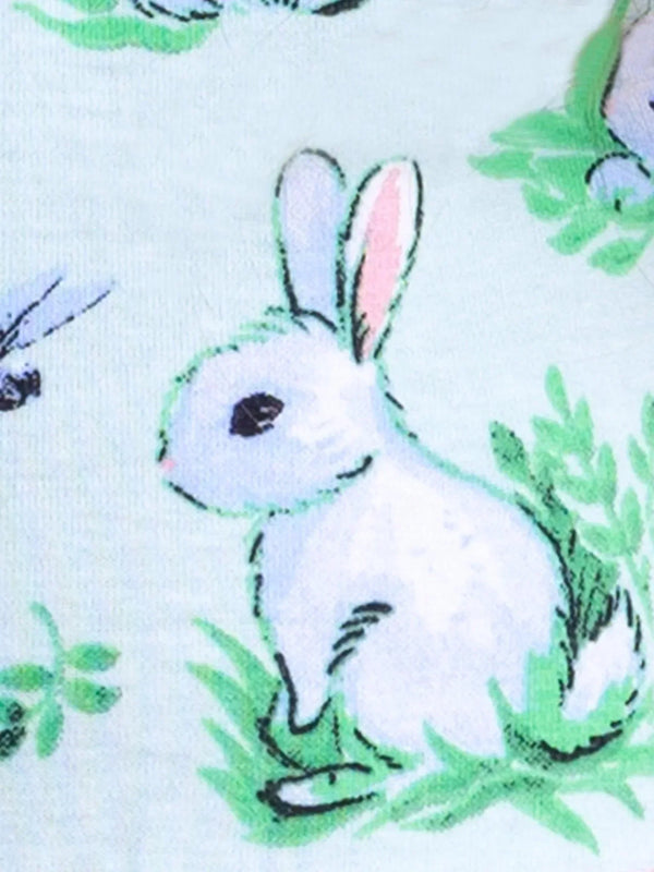 Blue Bun Bun Jersey Hoodie Dress