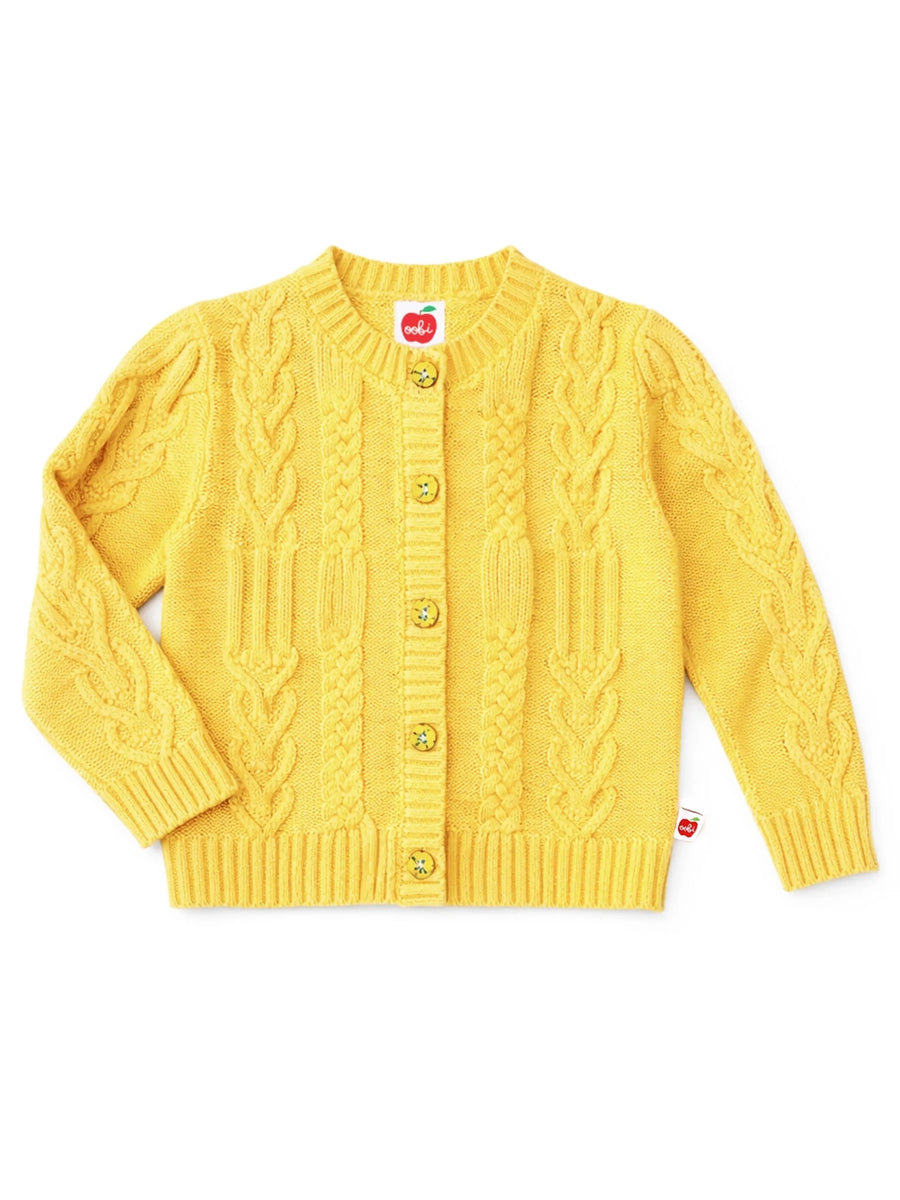 Willow Butter Yellow Cotton Cardigan