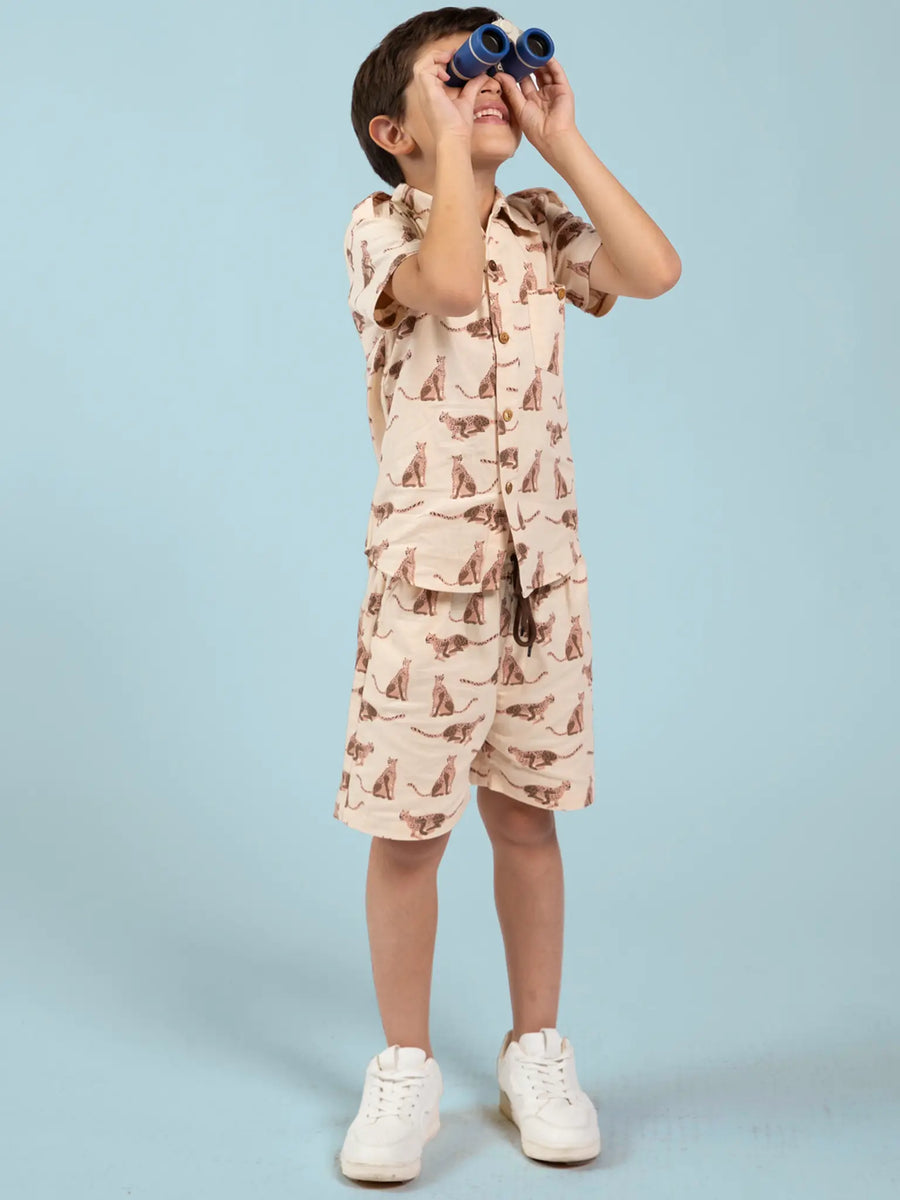 Boys Cheetah Shorts