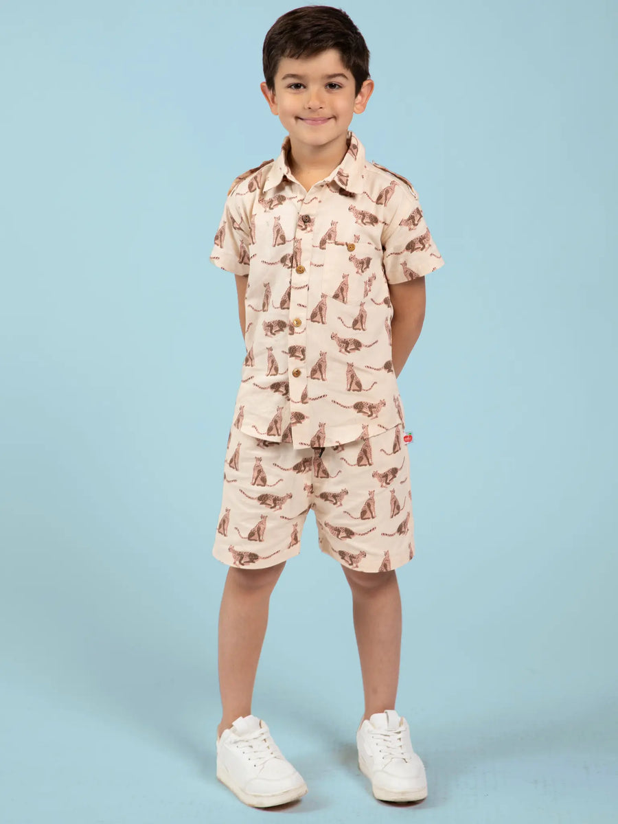 Boys Cheetah Shorts