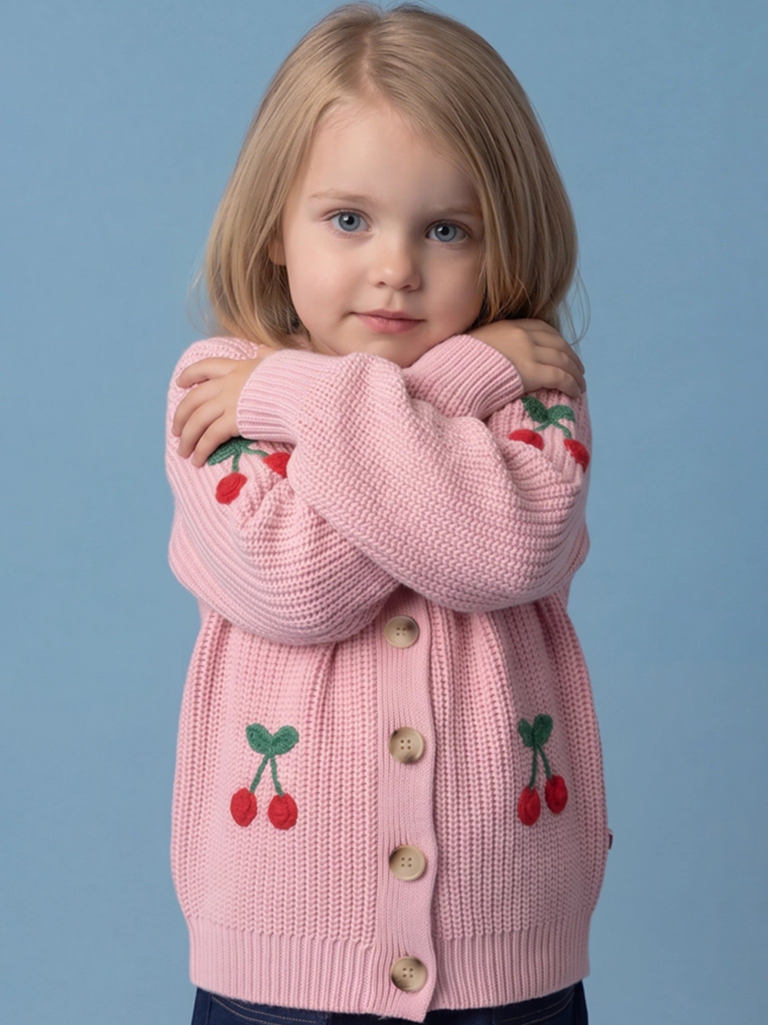 Cherry Appliqué Cardigan
