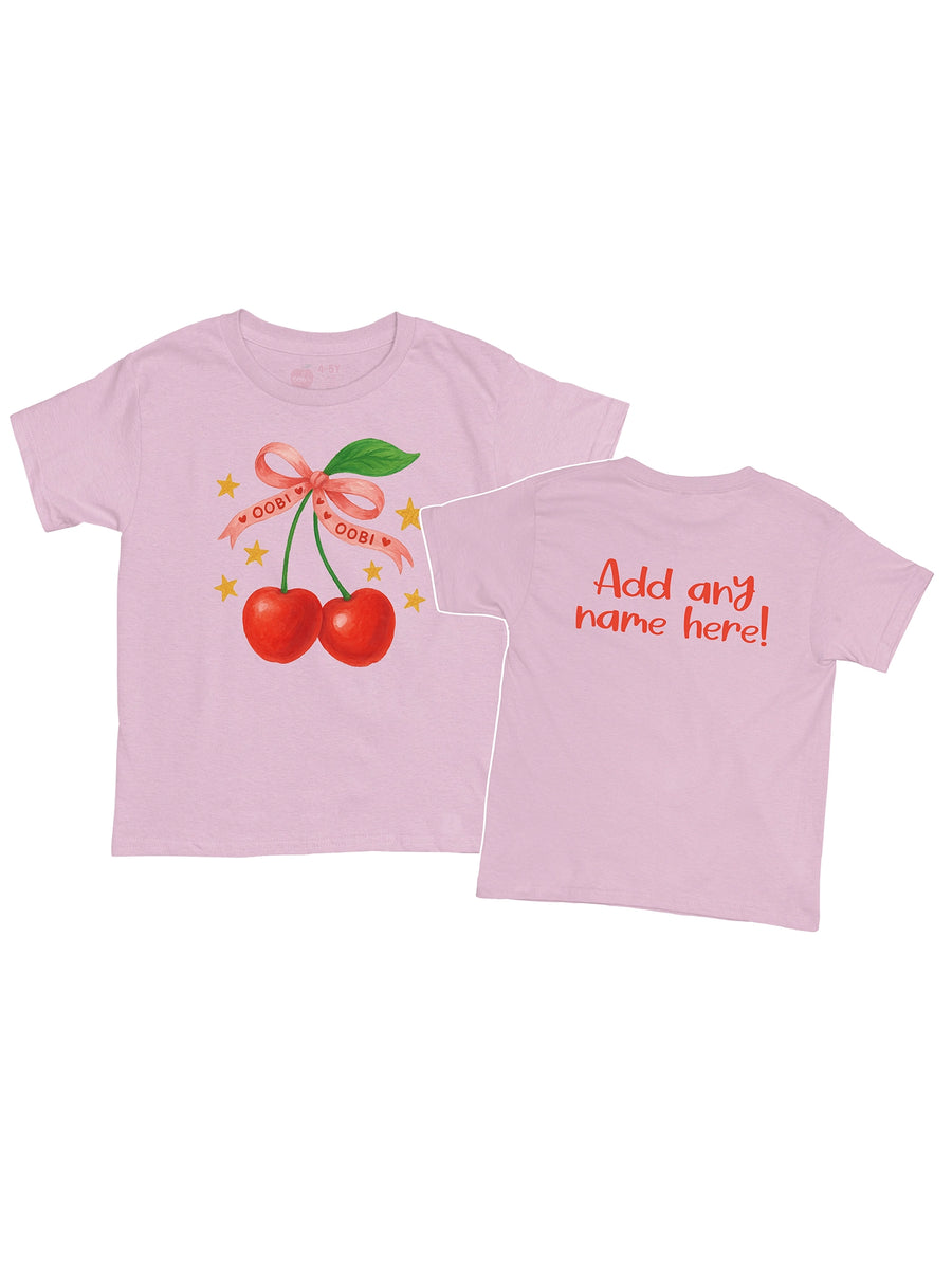 Cherry Printed Tee - Personalisation Available! 2Y - Women