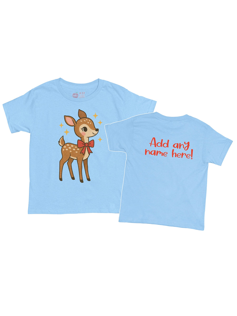 Deer Printed Tee - Personalisation Available! 2Y - Adult