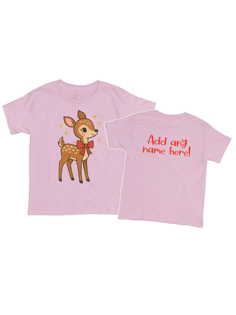 Deer Printed Tee - Personalisation Available! 2Y - Adult