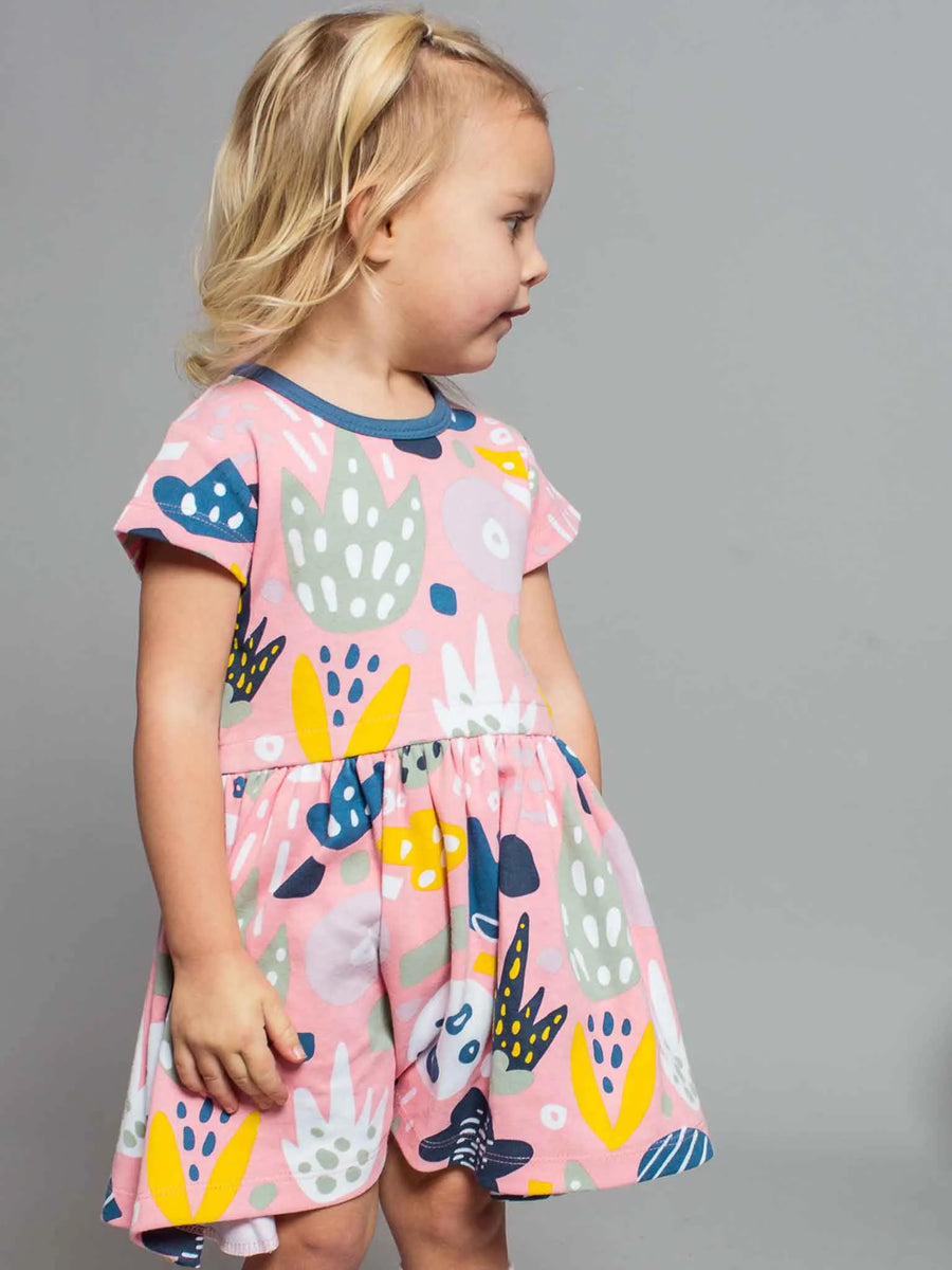Pink Jungle Skater Dress
