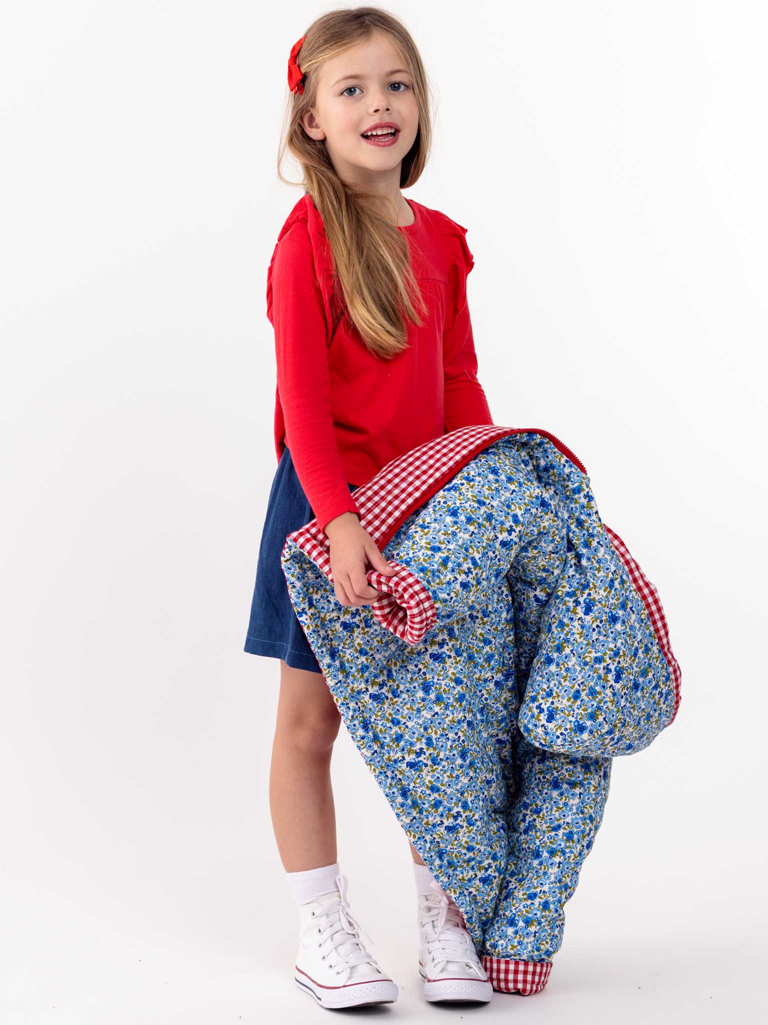 Gathered Red Tee - Oobi