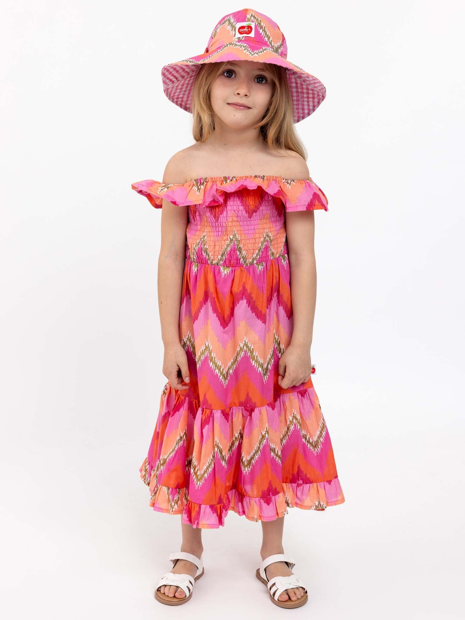 Golden Ikat Baby Hat - Oobi