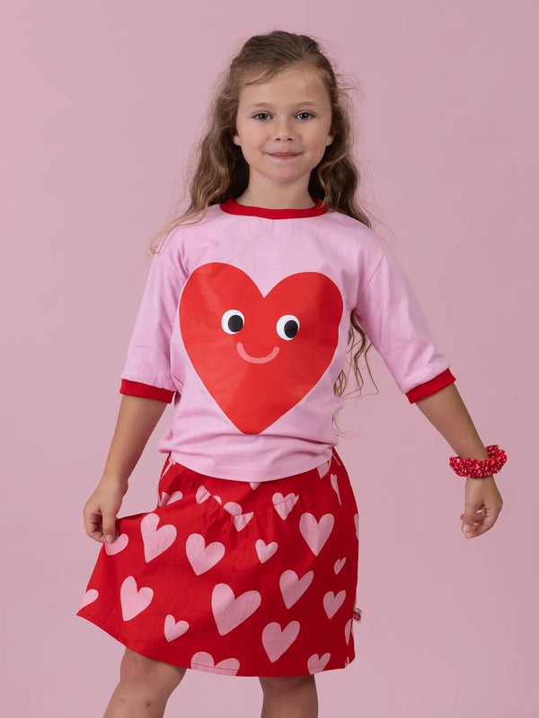 Happy Heart Tee - Pink