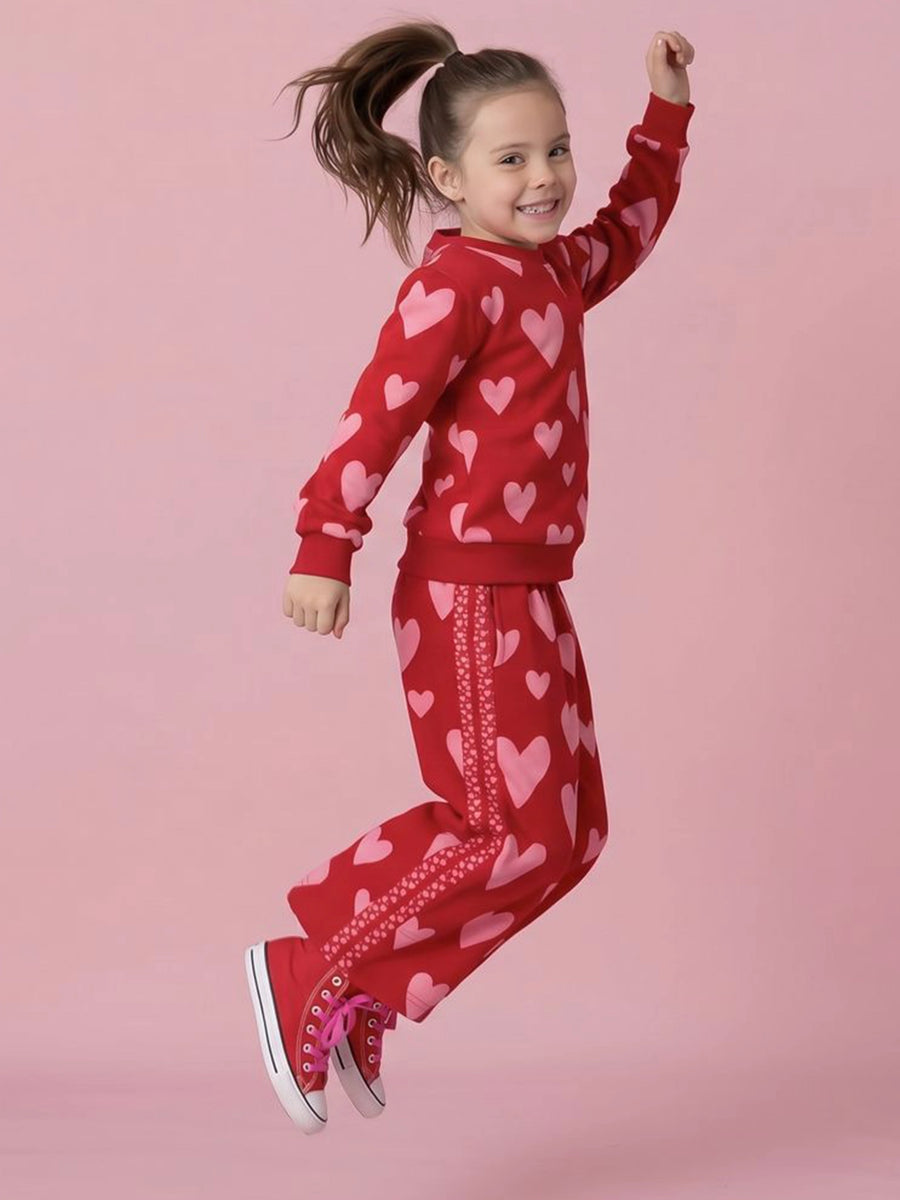 Red Heart Fleece Pants
