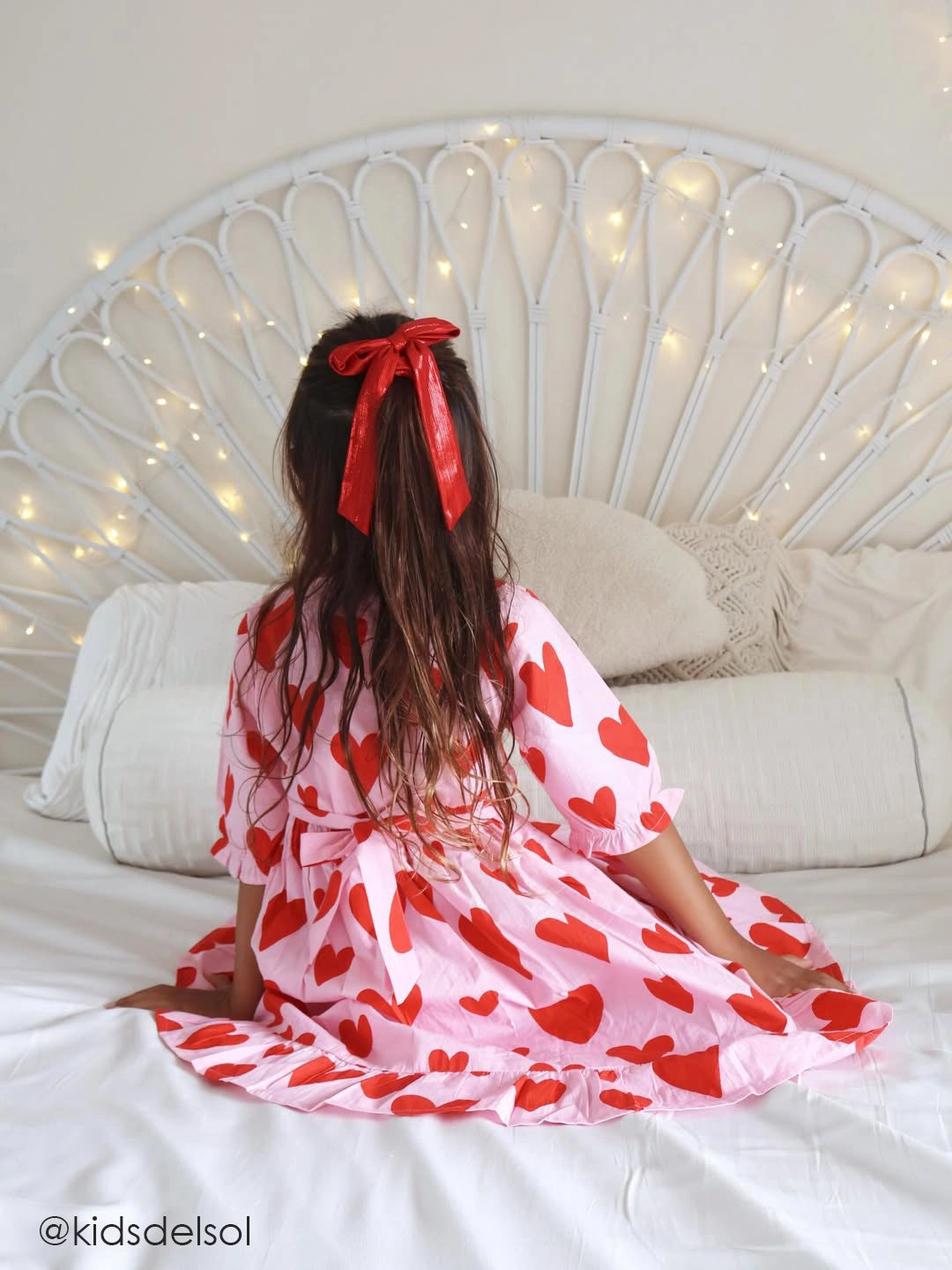 Big Heart Girl's Midi Dress