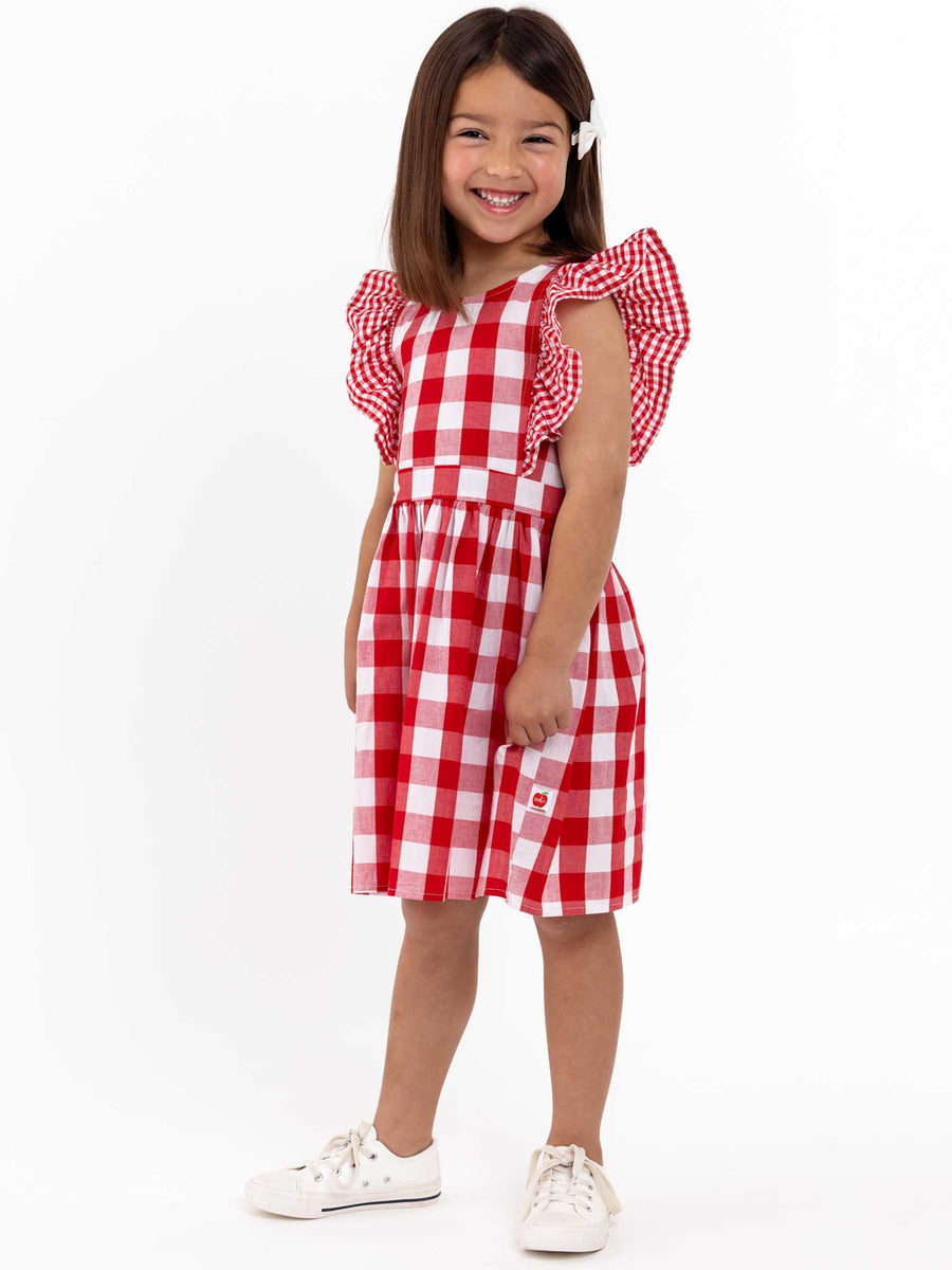 Red Check Jayne Dress