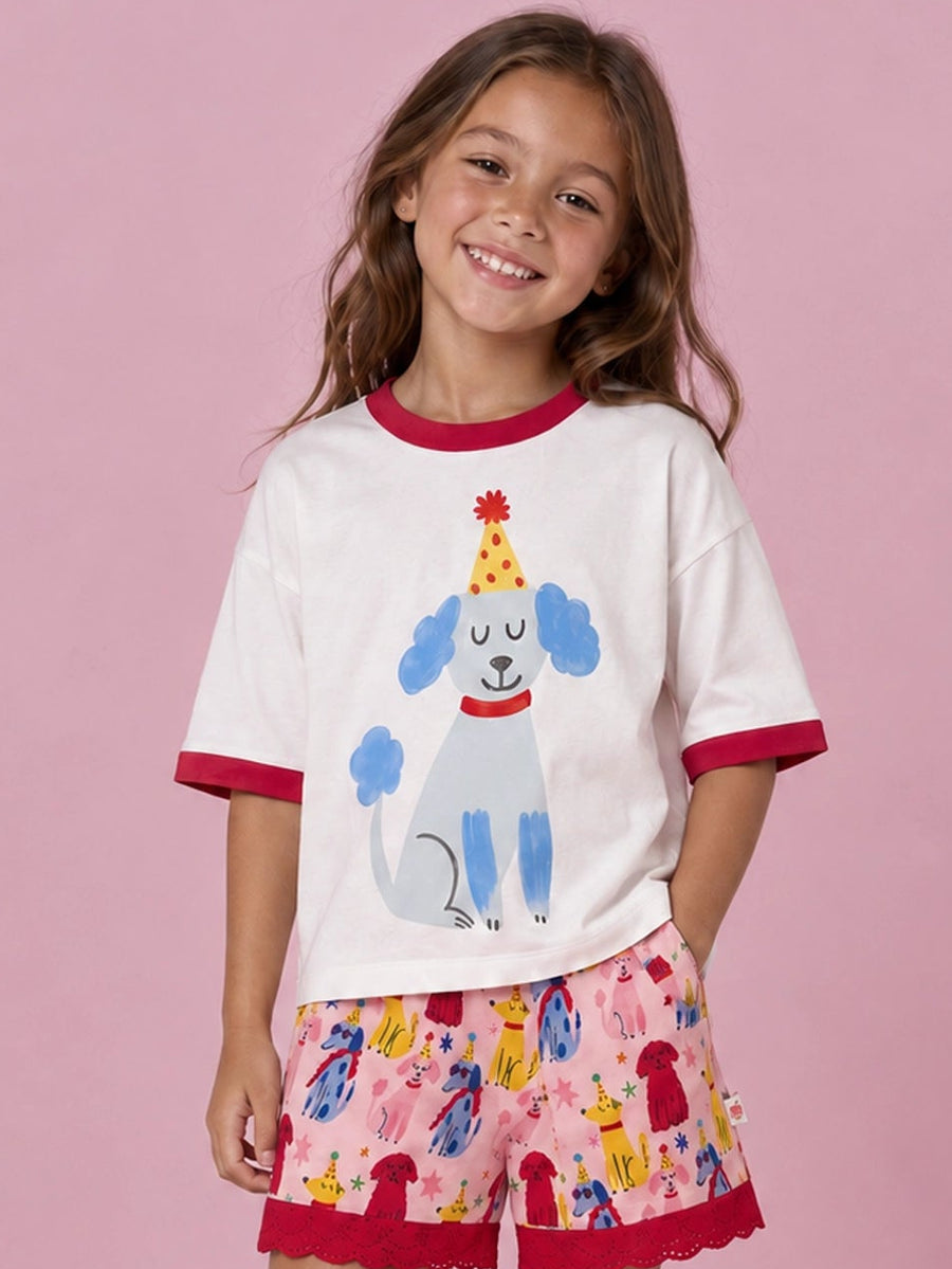 Party Pooch "Name" Tee - Blue Poodle (More Coming)