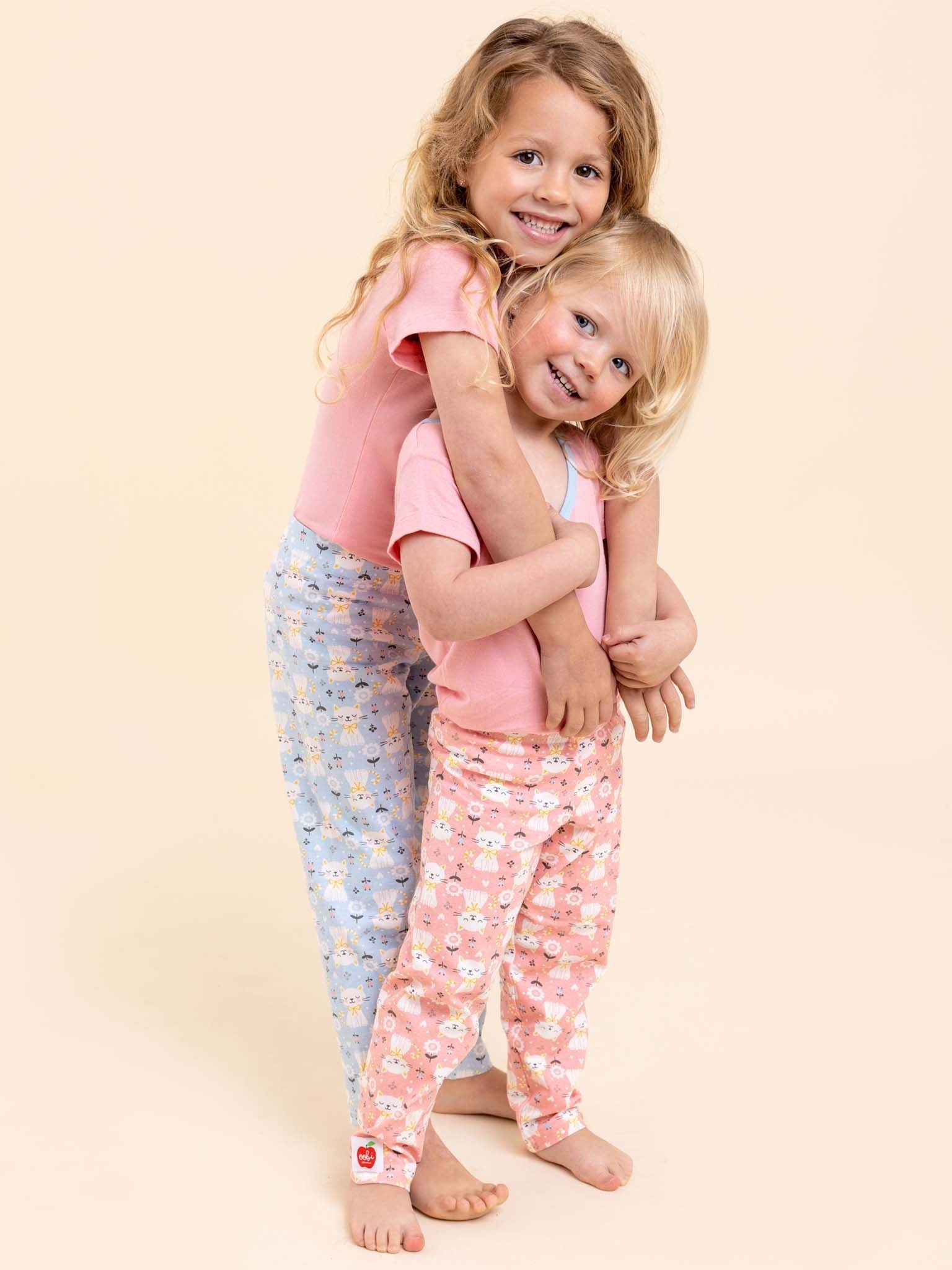 Pink Kitten Lounge Pants & Free Tee - Oobi