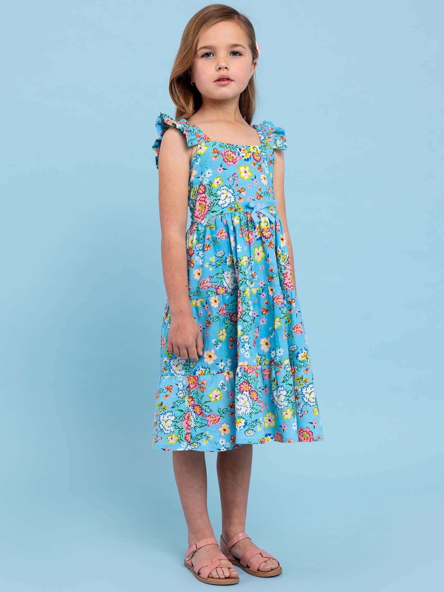 Cornflower Meadow Maxi Dress - Oobi