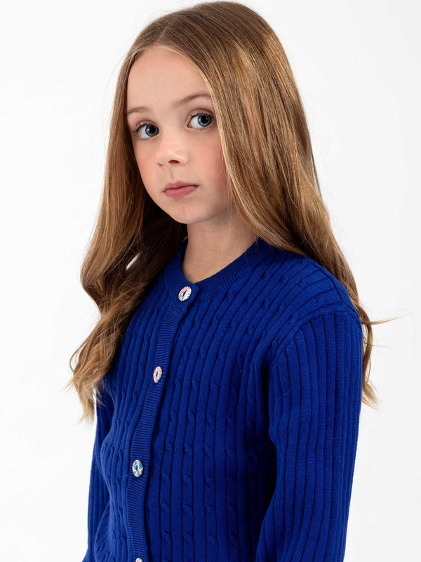 Bright Navy Maxine Cardigan