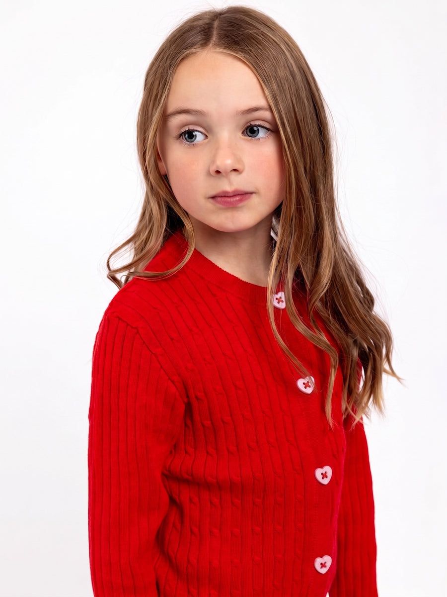Maxine Red Cardigan