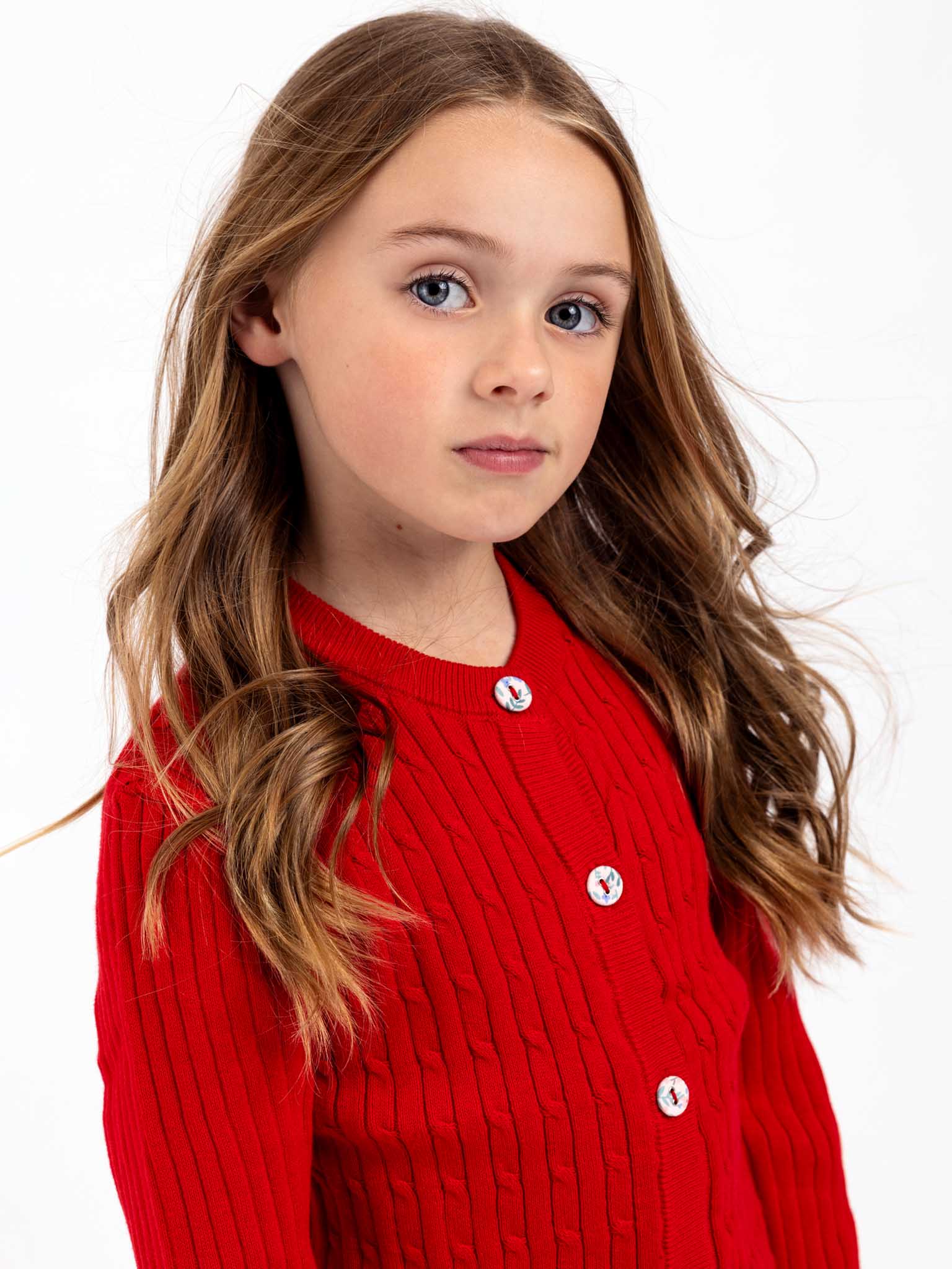 Maxine Red Cardigan - Oobi