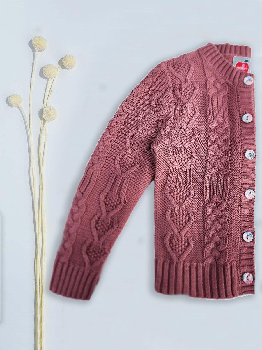 Willow Cotton Cardigan Rose Garden