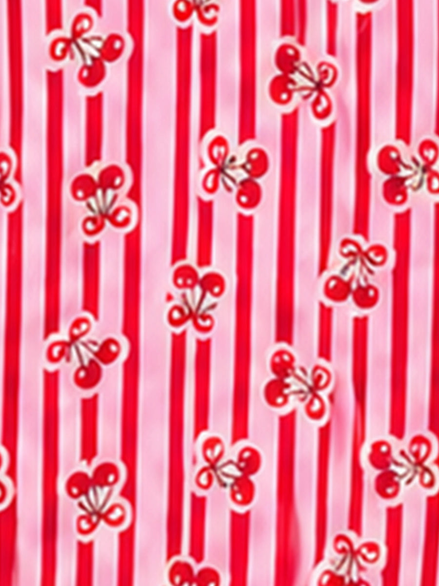 Mini Cherry Headband with Bow
