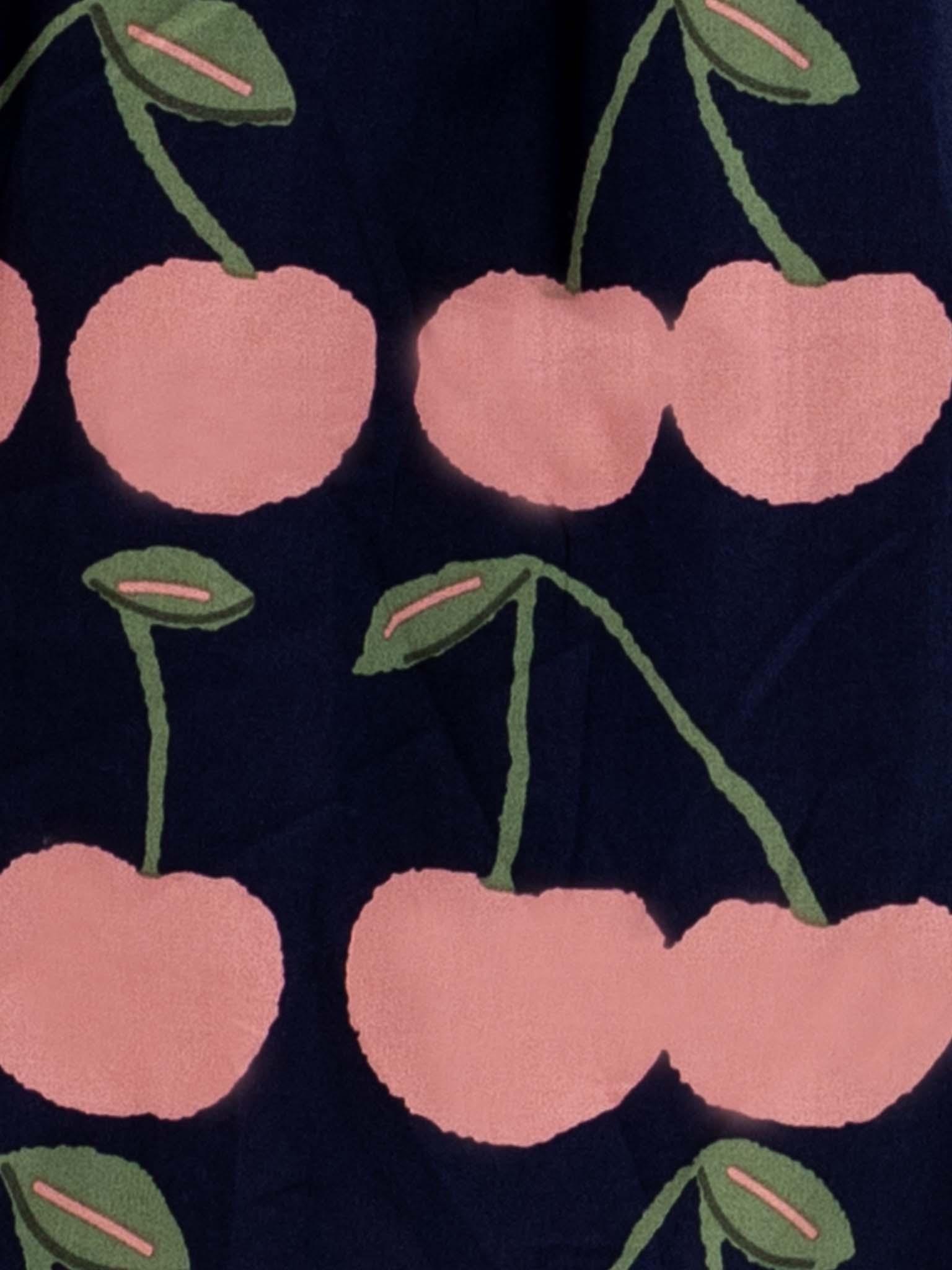 Navy Cherry Belle Tutu Dress - Oobi