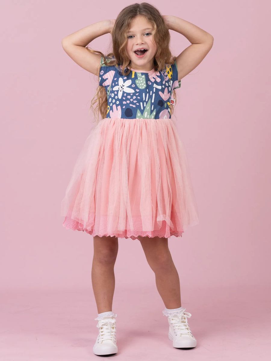 Navy Jungle Claudia Tutu Dress