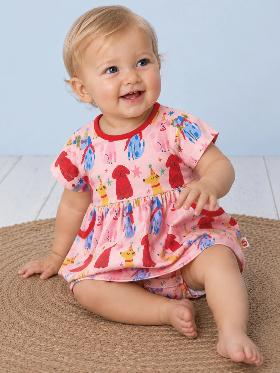 Party Pooches Amelie Baby Dress with Bodysuit