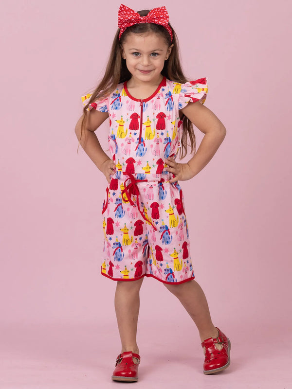 Party Pooches Jersey Playsuit