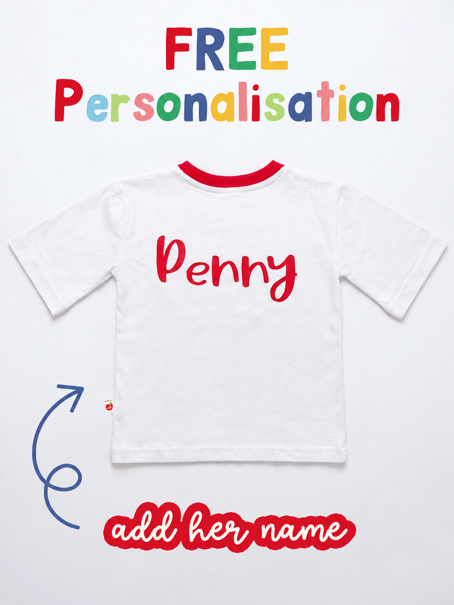 Party Pooch "Name" Tee - Pink Poodle on White (More Coming)