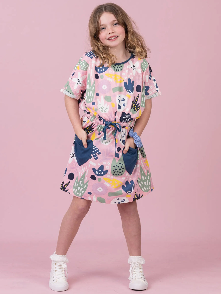 New Love Pink Jungle Jersey Dress