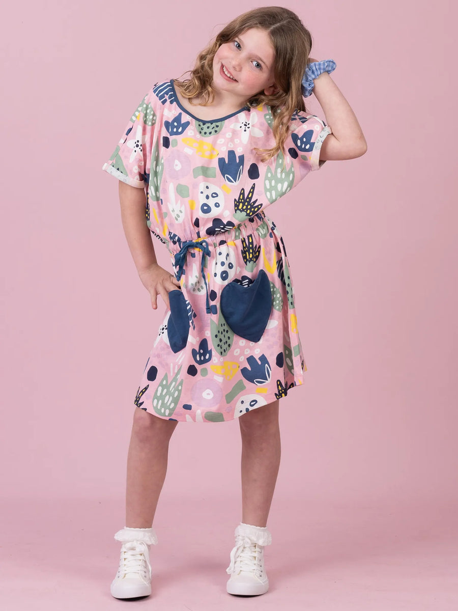 New Love Pink Jungle Jersey Dress