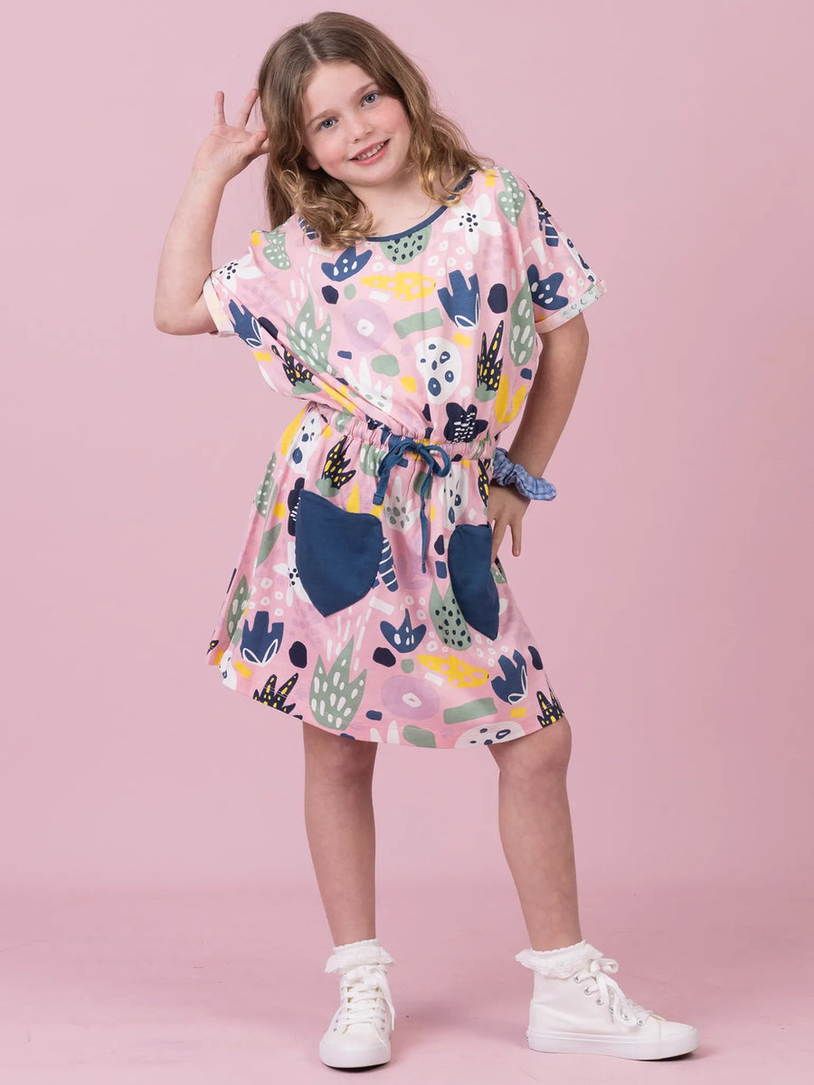 New Love Pink Jungle Jersey Dress