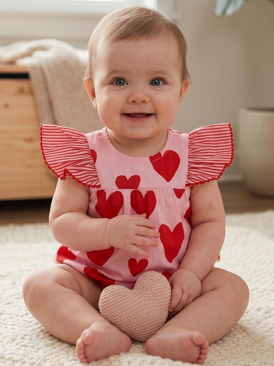 Big Heart Baby Playsuit