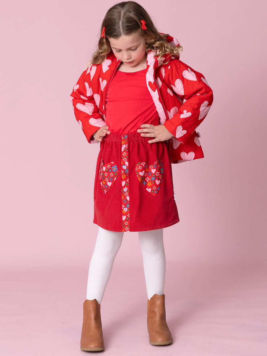 Wild Hearts Corduroy Skirt