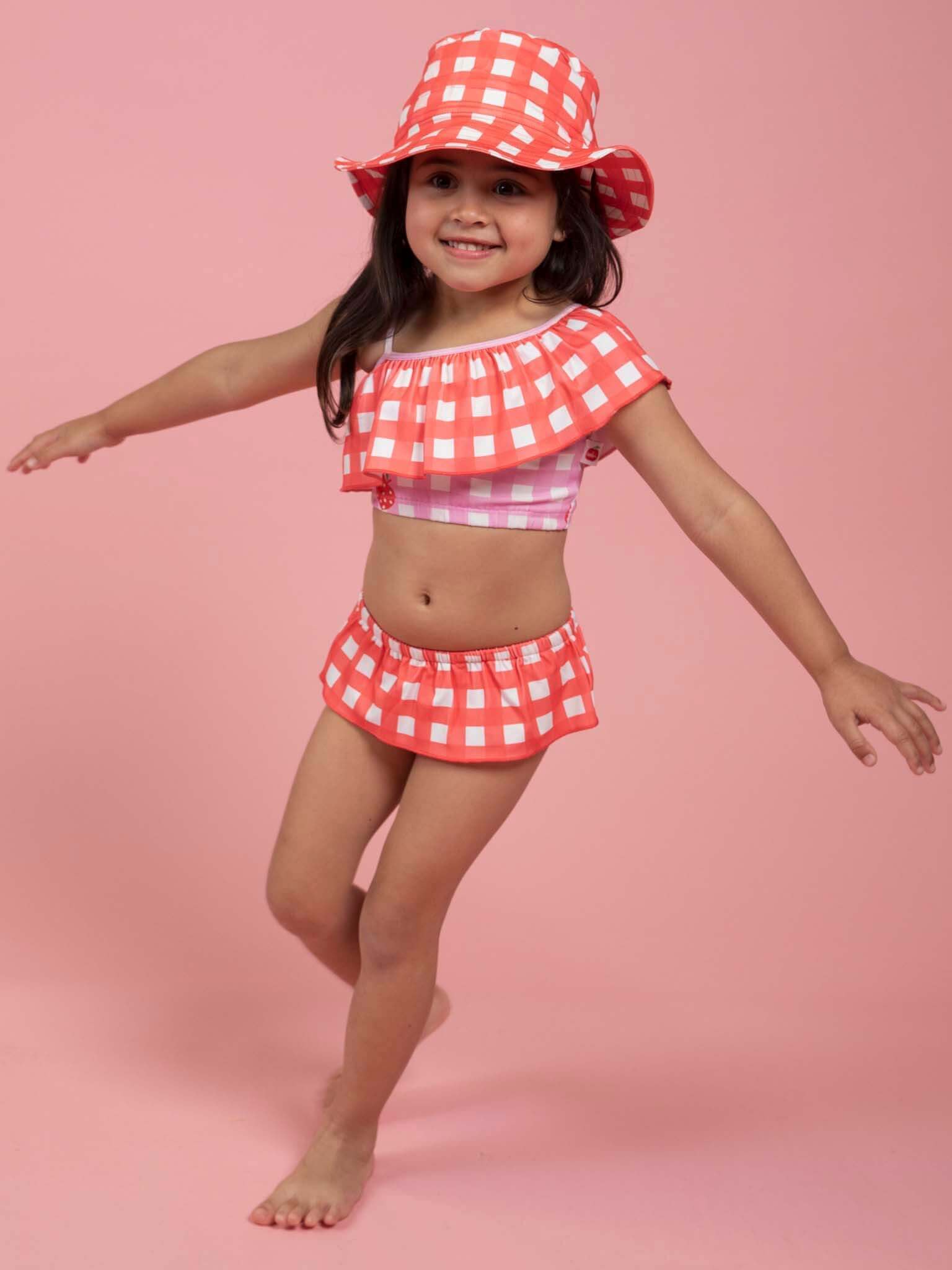 SPF 50 Gingham Lou-Lou Bikini Set