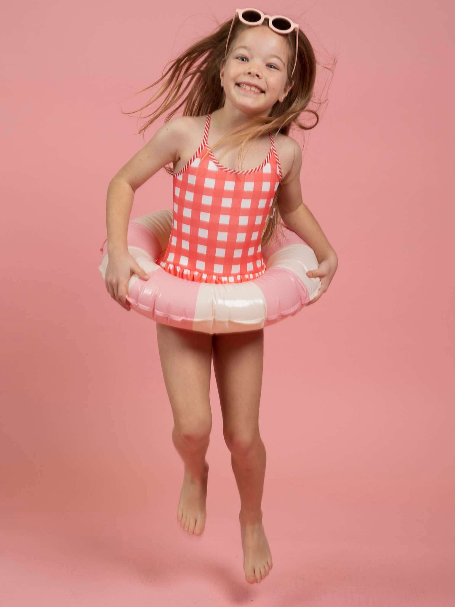 SPF 50 Gingham Swimsuit with Adjusters